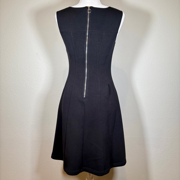 Anthropologie Maeve Black Knee Length Sleeveless Fit & Flare Dress Size Small - Picture 3 of 6